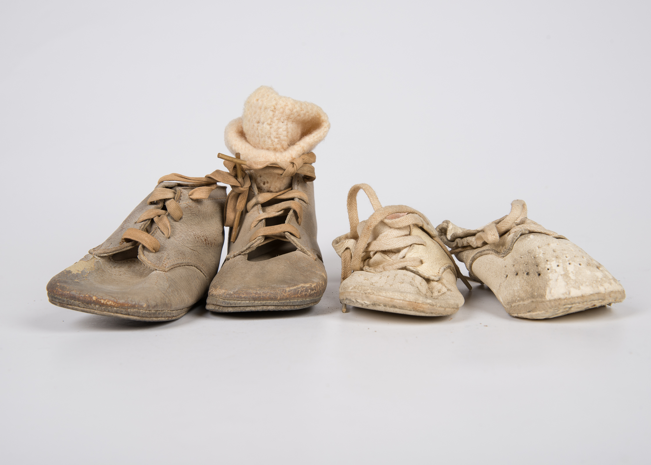 Two Pairs of Vintage Baby Booties