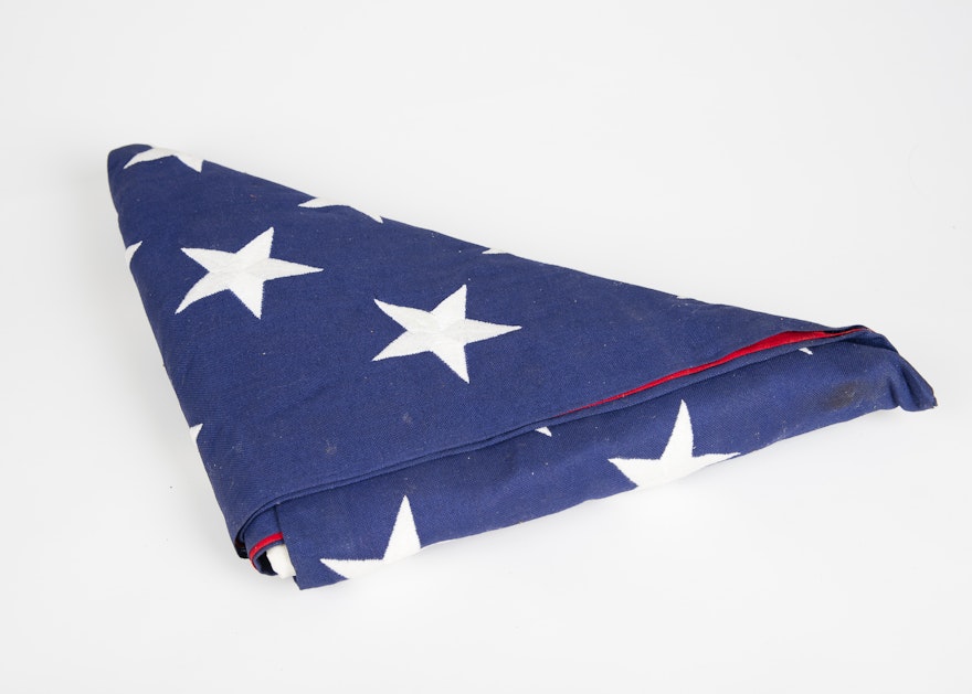 Folded American Military Service Flag