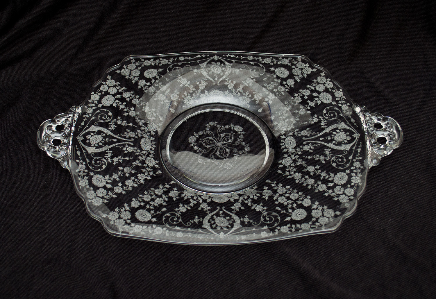 Vintage Pressed and Etched Glassware