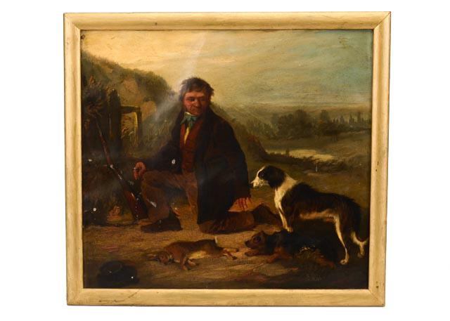 Original William Malbon Oil on Canvas Painting Circa 1850