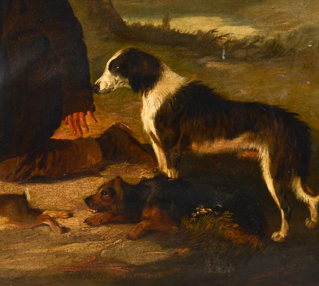 Original William Malbon Oil on Canvas Painting Circa 1850