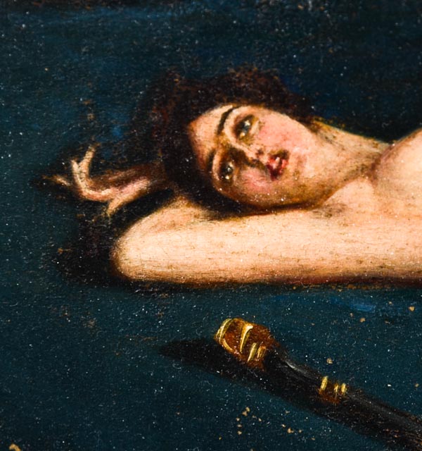 Early 20th Century Oil Painting of Odalisque