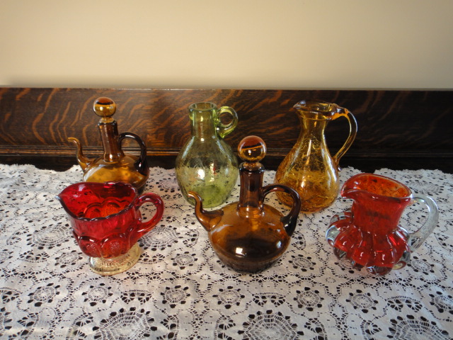 Vintage Cruets and Pitchers