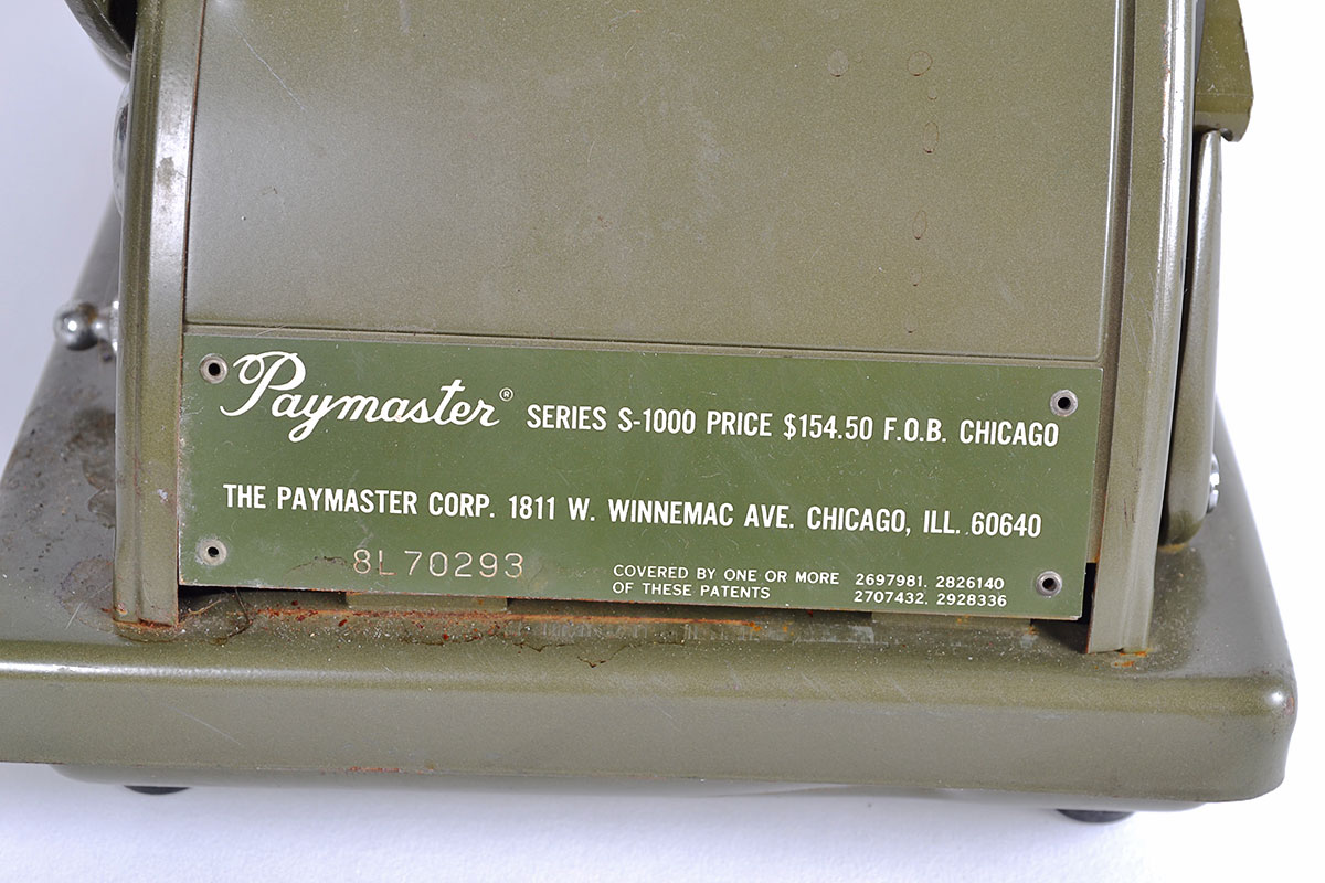 Vintage Paymaster Check Writer