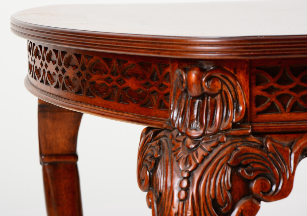 Chippendale Style Dining Table and Bombay Chairs