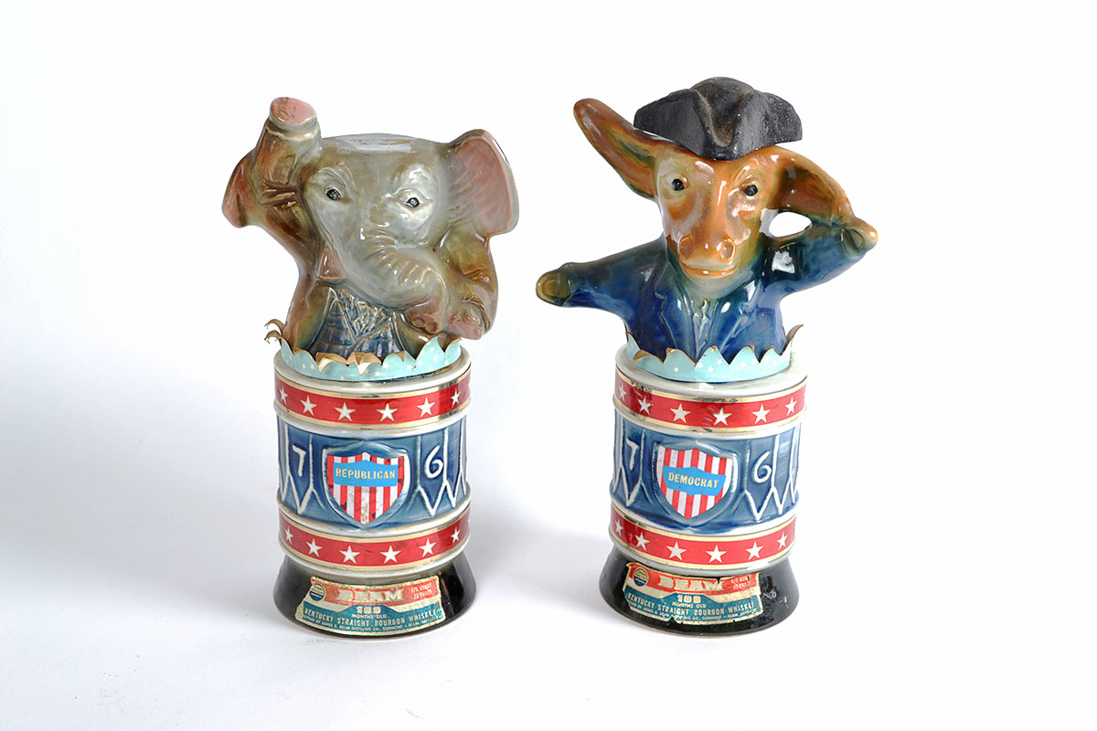 Vintage Jim Beam Liquor Bottles