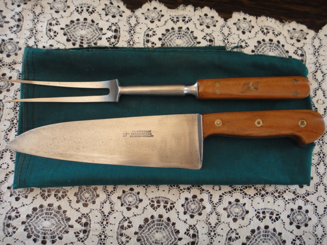 Vintage ED Wusthof Solingen Germany Knife and Fork Set