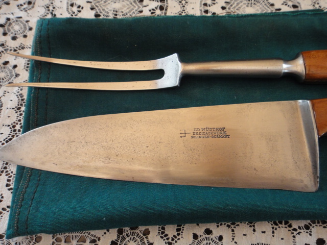 Vintage ED Wusthof Solingen Germany Knife and Fork Set