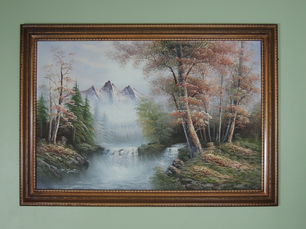 Mountain Landscape Painting by M. Scott