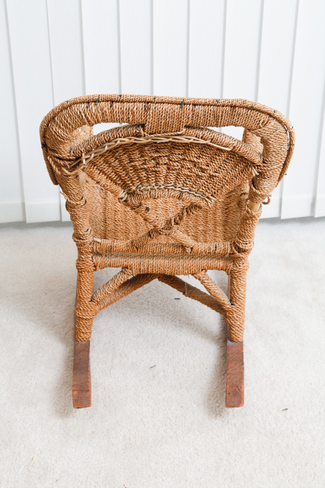 Antique Wicker Childs Rocking Chair
