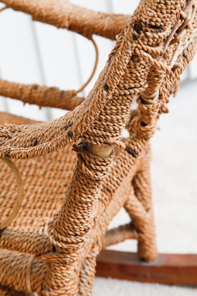 Antique Wicker Childs Rocking Chair