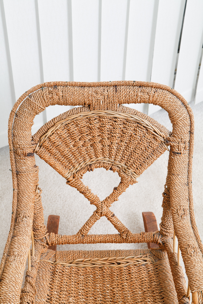 Antique Wicker Childs Rocking Chair