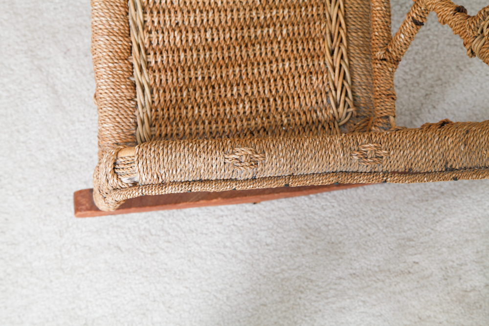 Antique Wicker Childs Rocking Chair