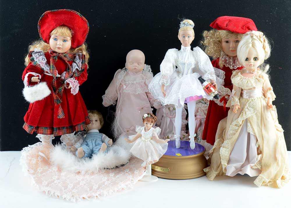 Vintage & Modern Doll Assortment