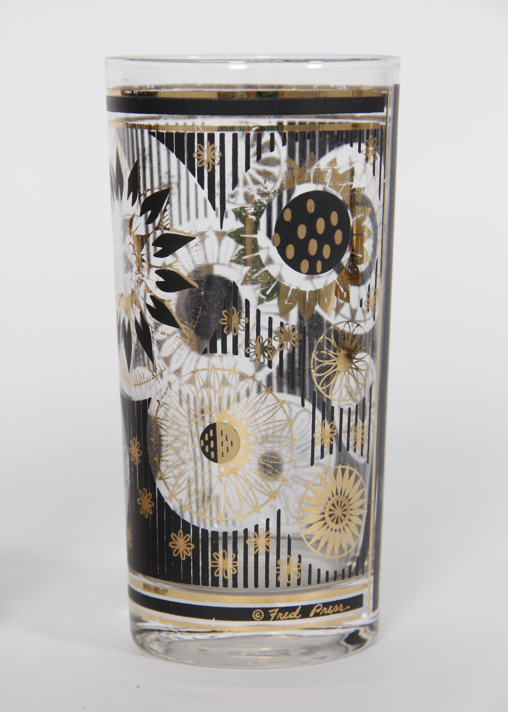 Fred Press Mid Century Modern Cocktail Glasses