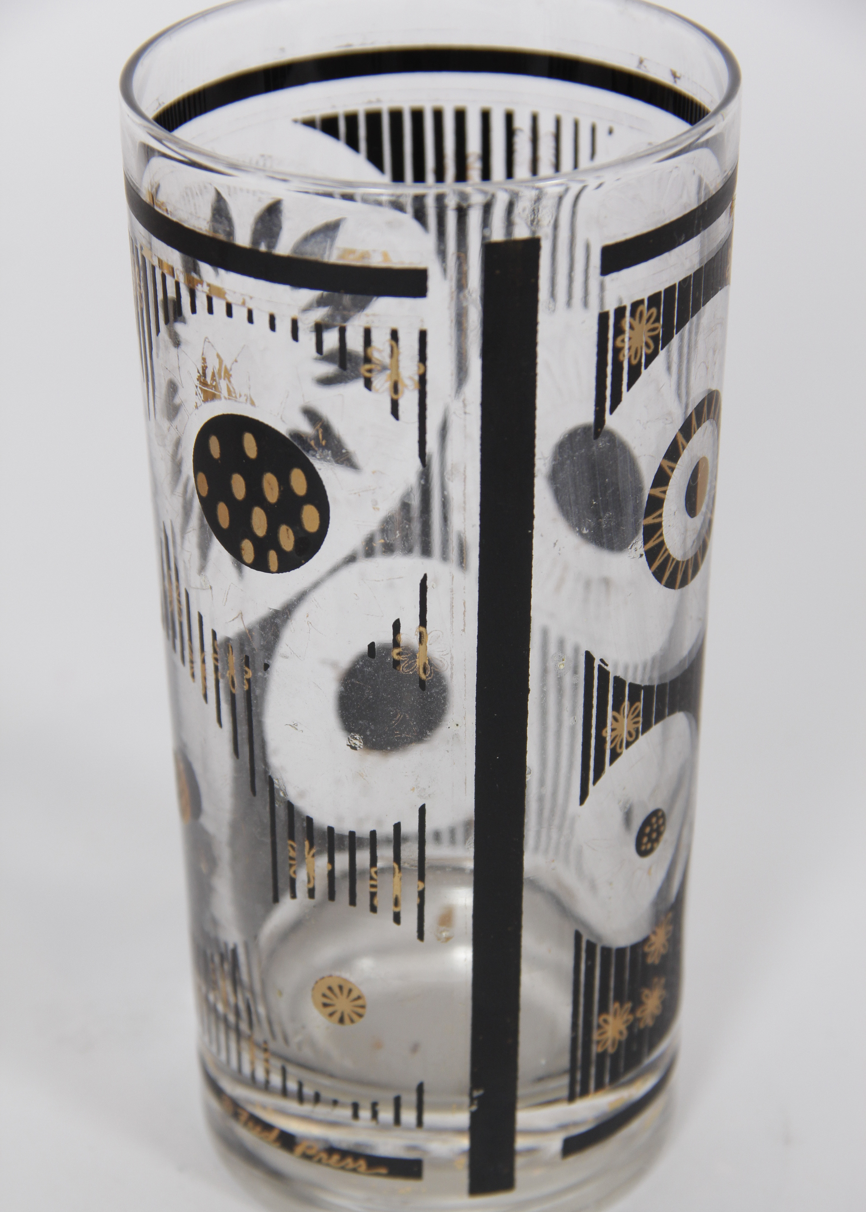 Fred Press Mid Century Modern Cocktail Glasses