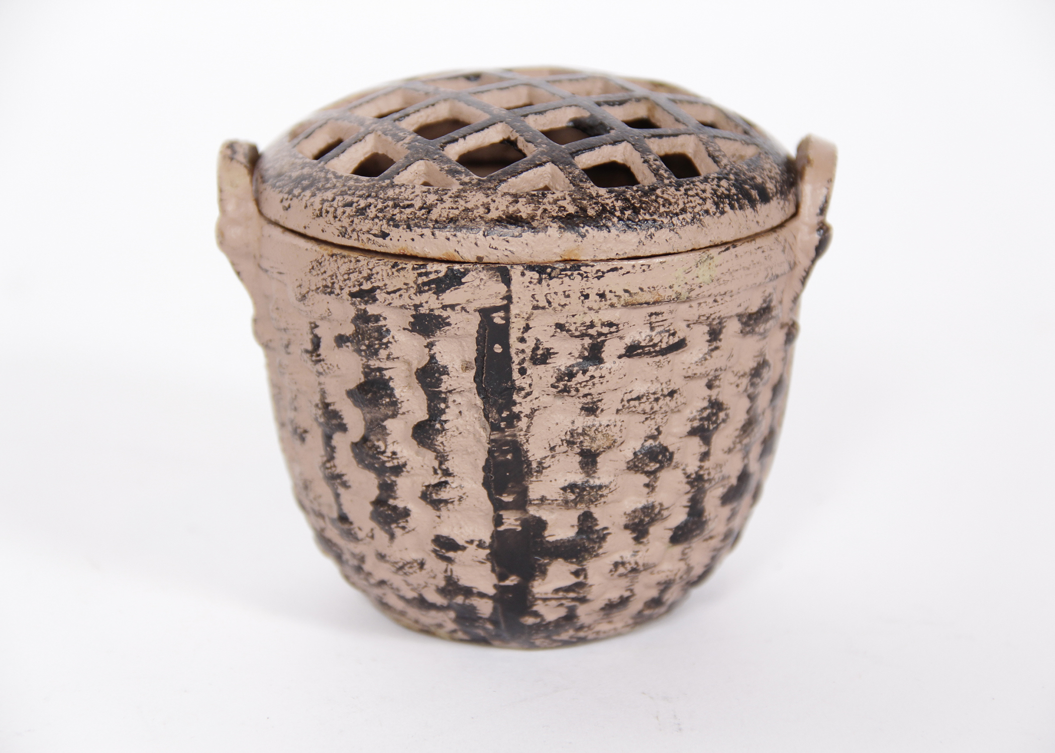 Iron Basket Frog, McCoy Planter and Iron