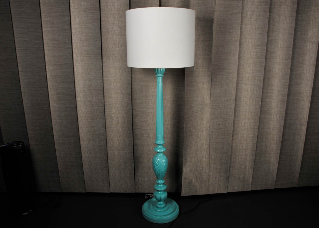 Teal Floor Lamp
