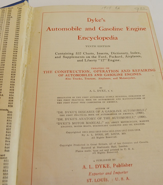 "Dyke's Automobile and Gasoline Engine Encyclopedia" Hardcover