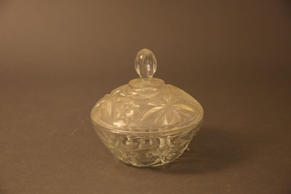 Assortment of Pressed Glass Kitchen Items