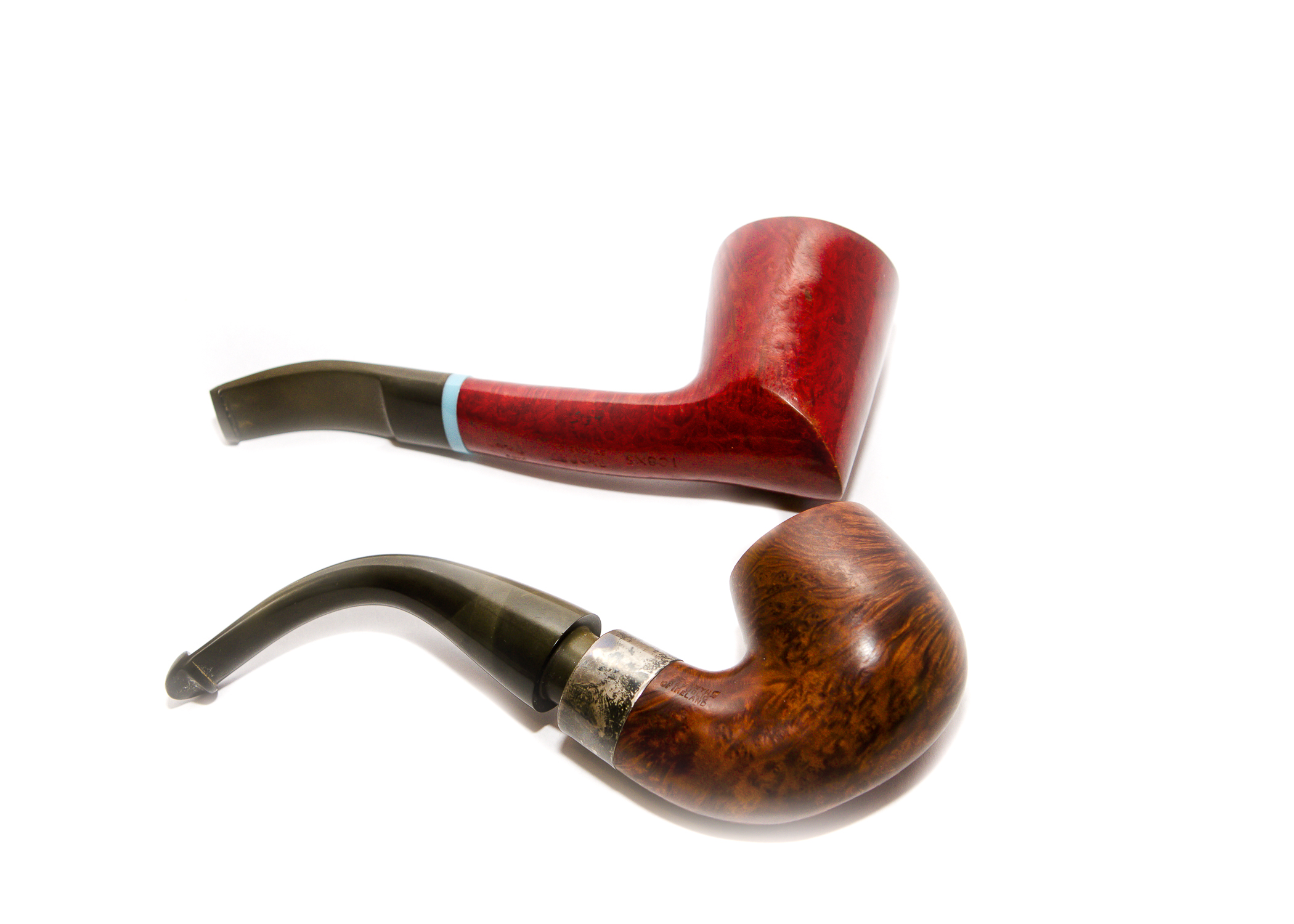 Pair of English and Irish Smoking Pipes