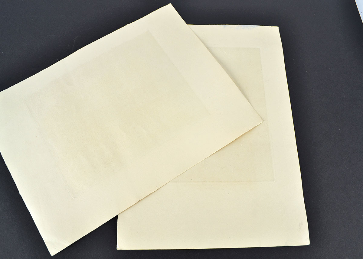 Vintage Hand Colored Etchings by Marcel Julien Baron