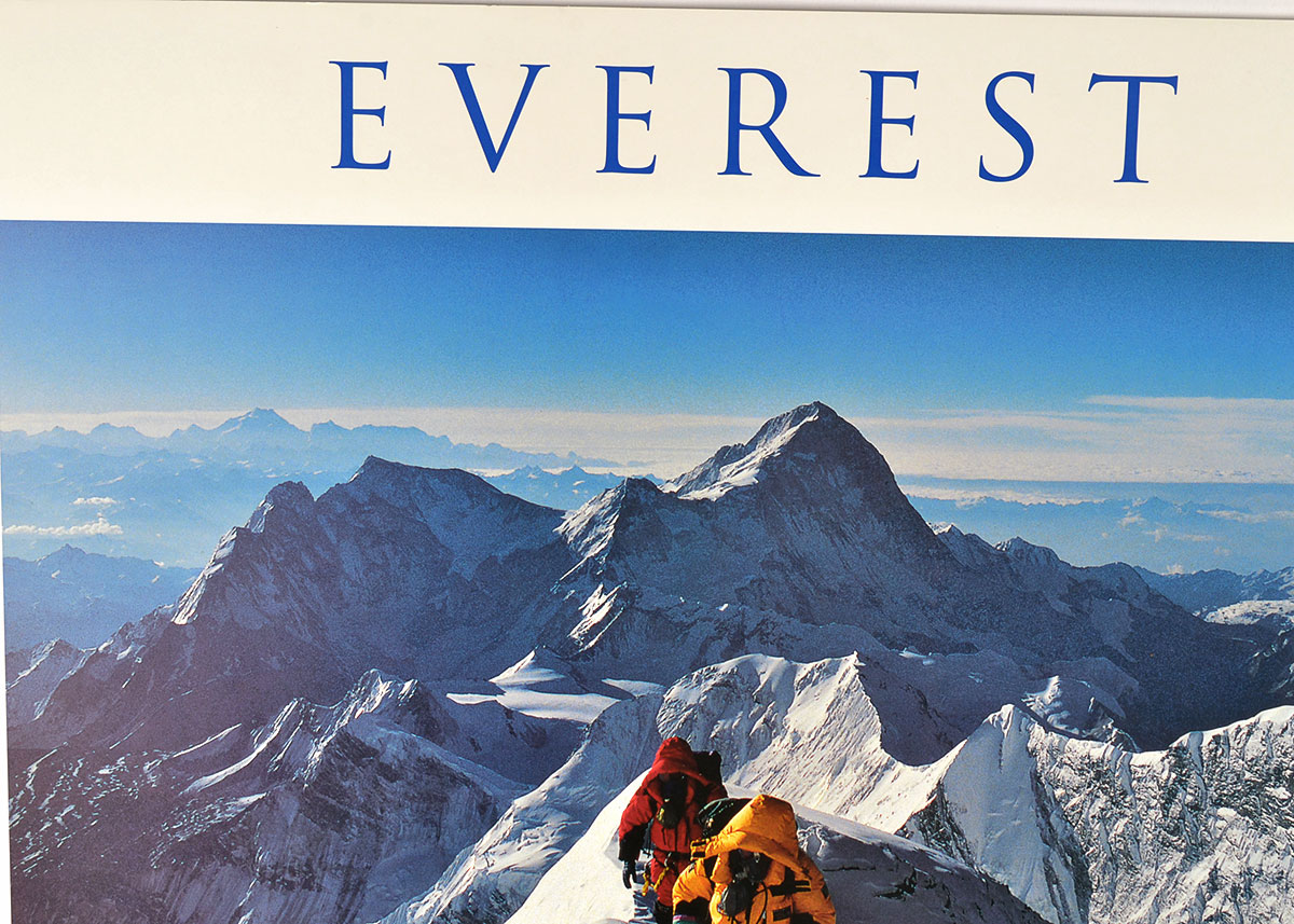 Signed "1996 Everest Film Expedition" Mounted Poster