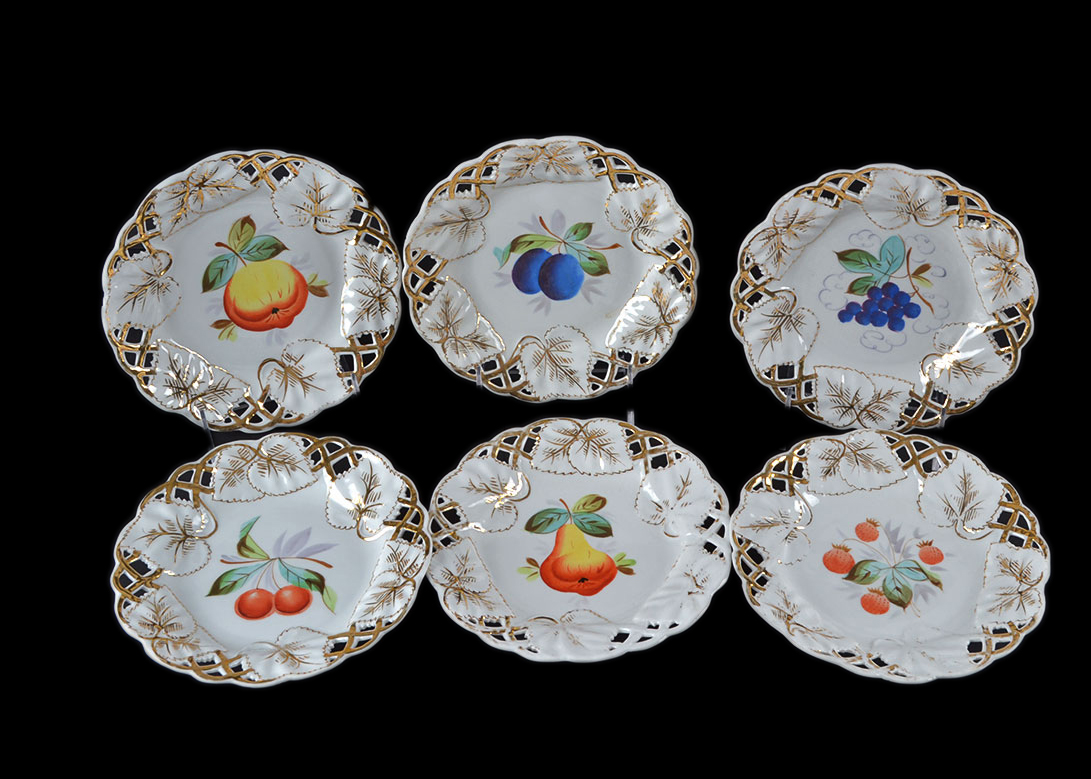 Collection of Lace Edged Plates