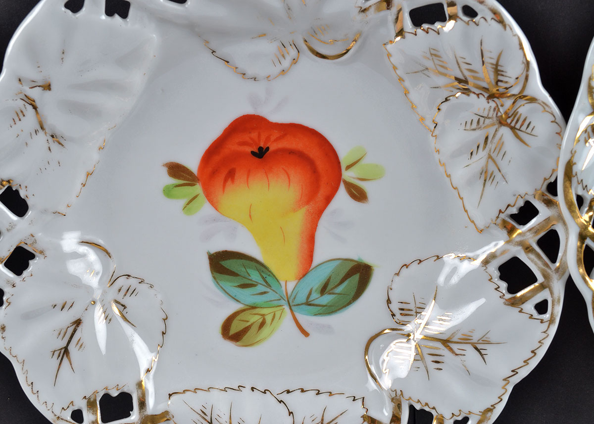 Collection of Lace Edged Plates