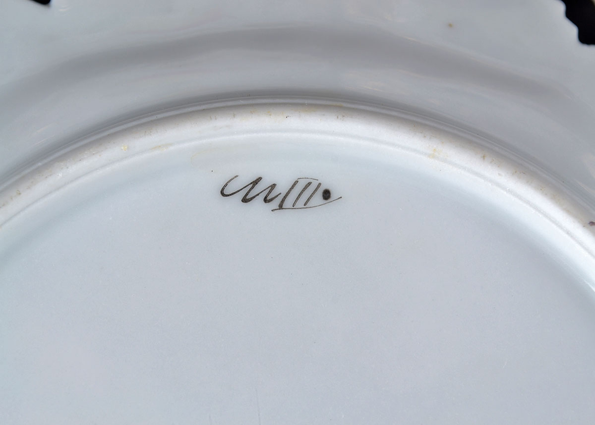 Collection of Lace Edged Plates