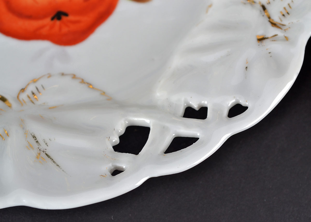 Collection of Lace Edged Plates