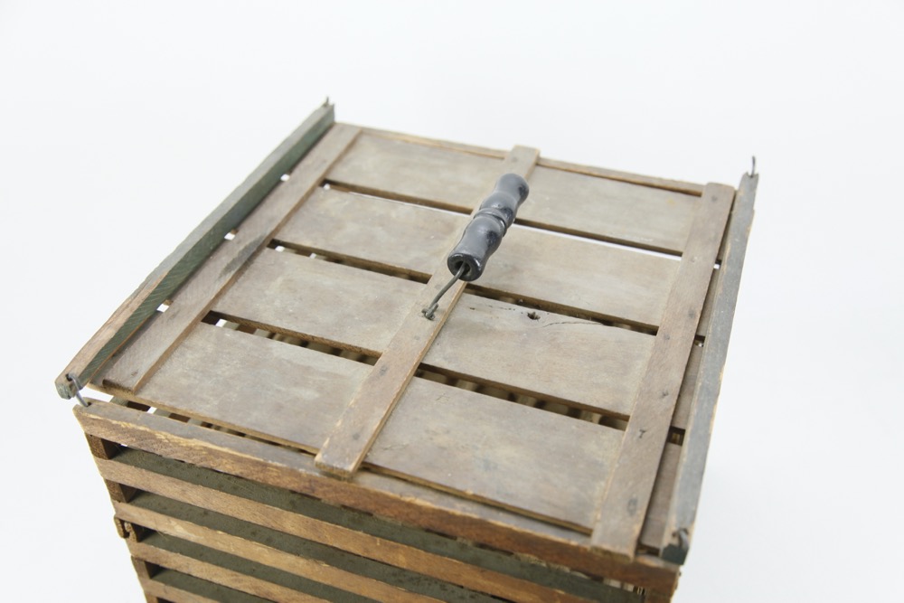 Antique Wooden Egg Crate