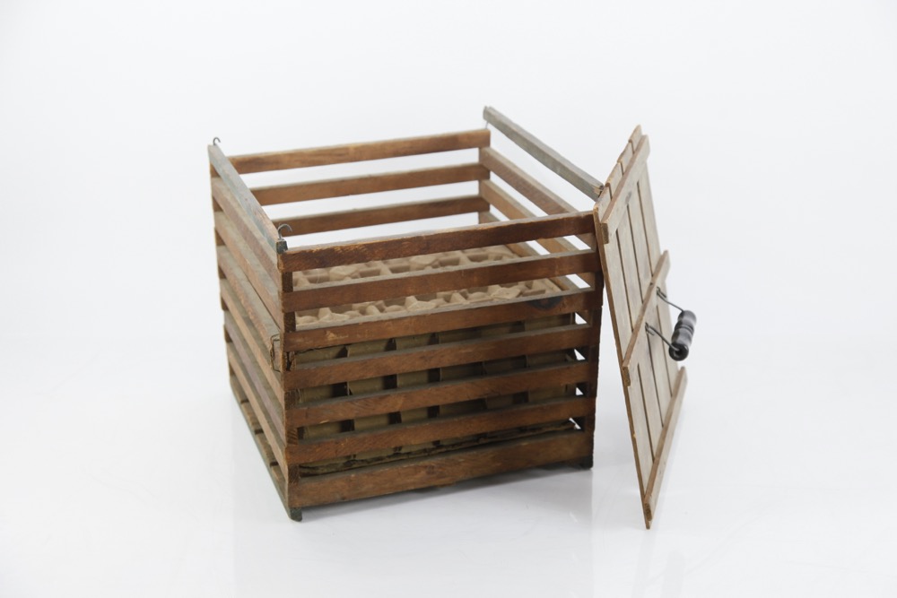 Antique Wooden Egg Crate