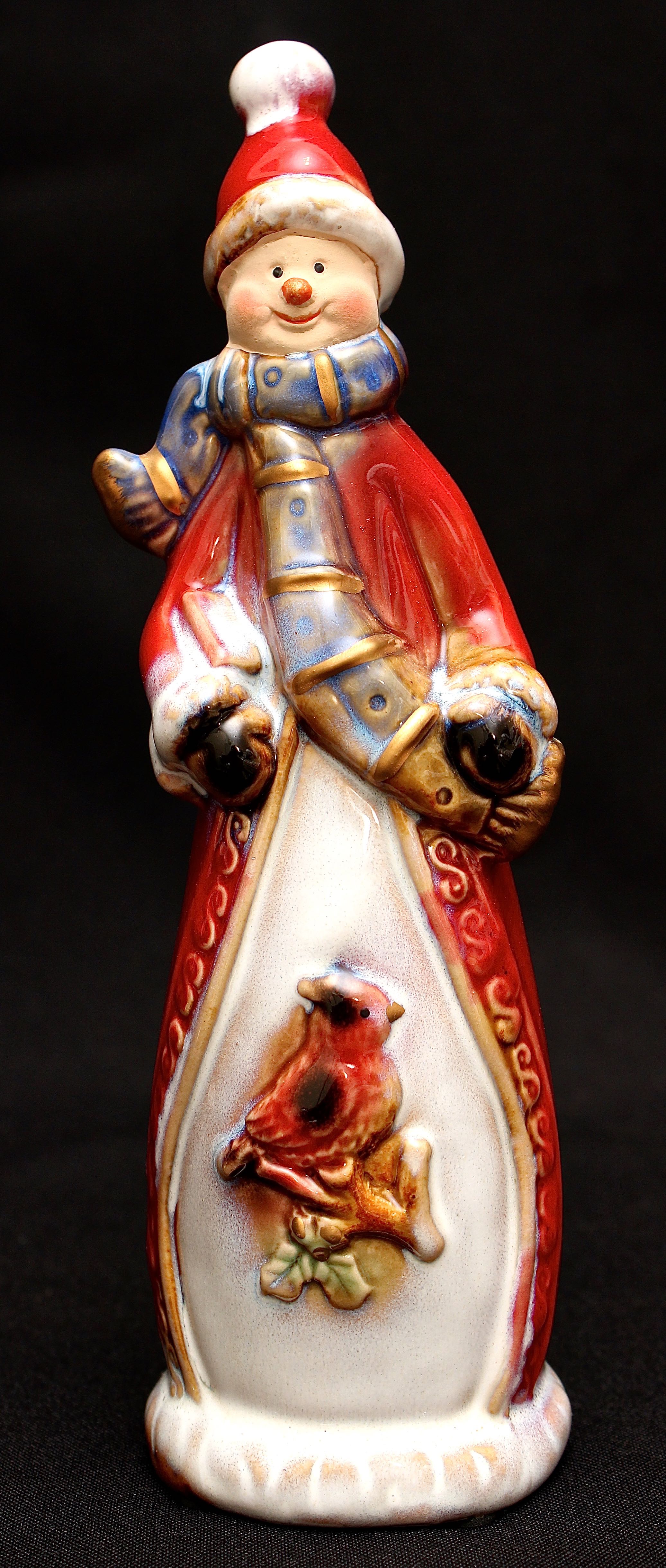 Four Snowman Figurines