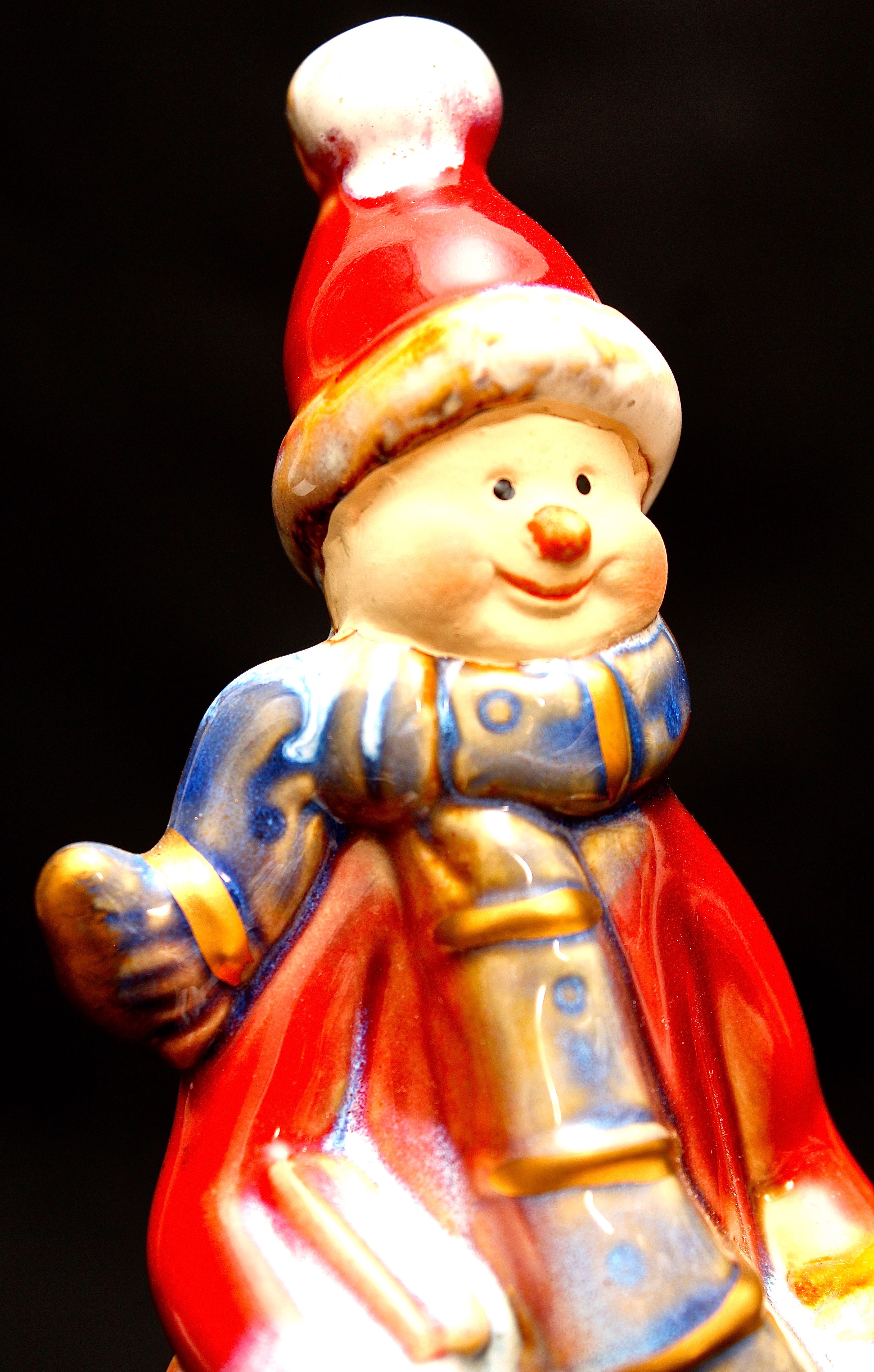 Four Snowman Figurines