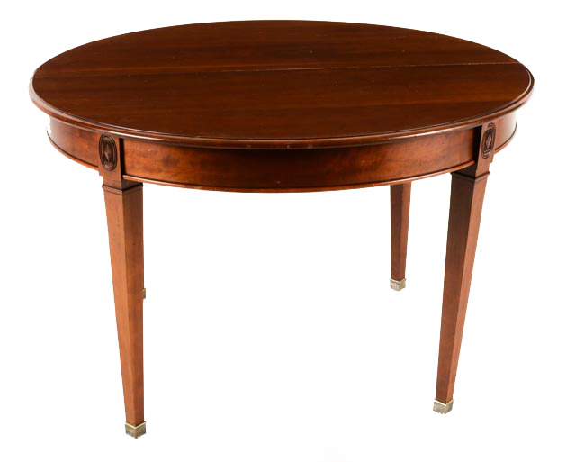 Harden Round Wood Dining Table and Four Leaves