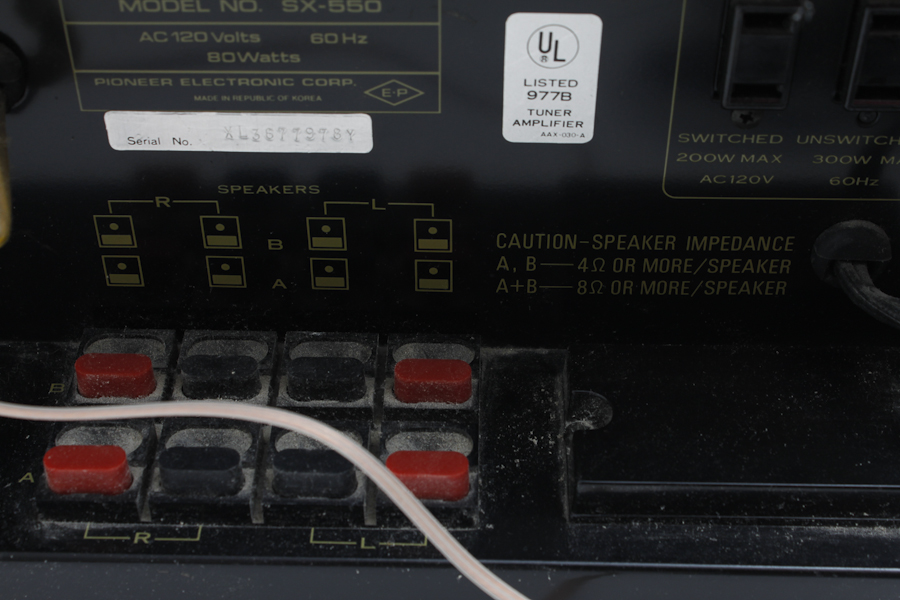 Vintage Pioneer Stereo Receiver