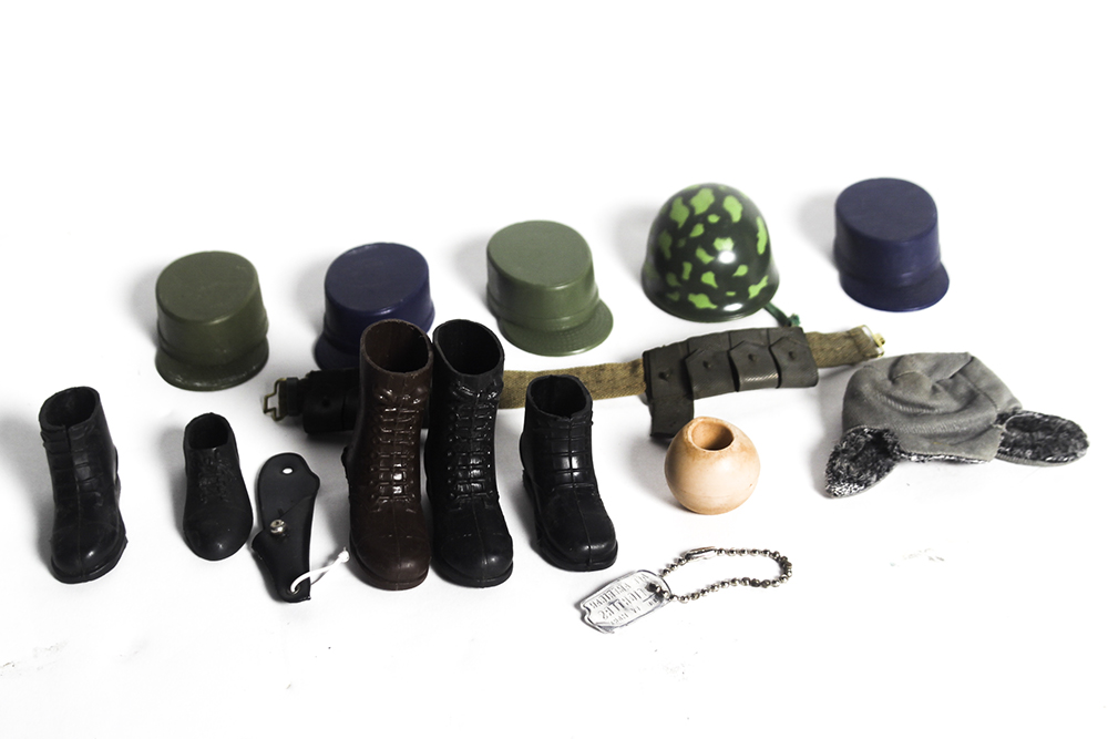 Vintage G.I. Joe FootLocker, Clothing, and Action figures