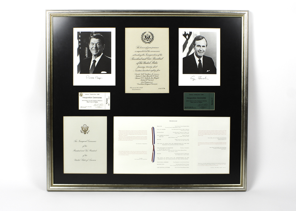 Framed Presidential Inauguration Invitation