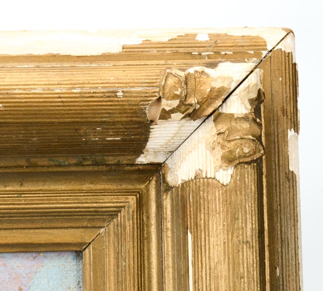 Original Walter King Stone Landscape Painting Circa 1944