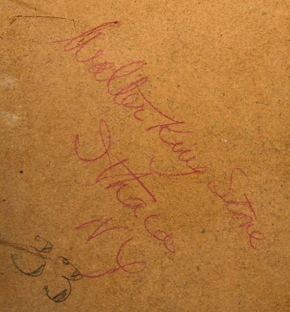 Original Walter King Stone Landscape Painting Circa 1944