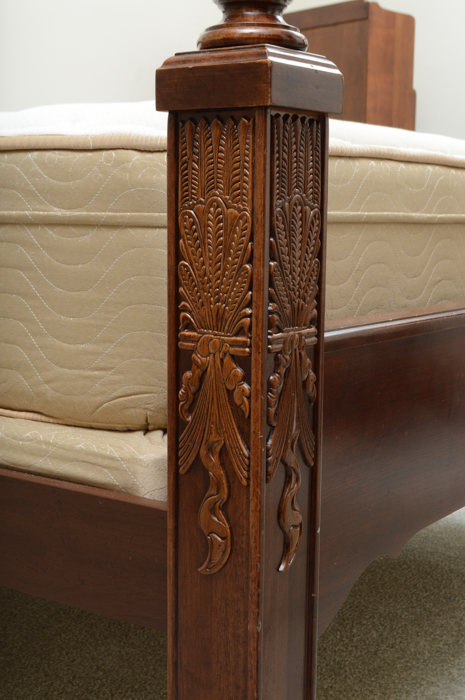 Historic Reproduction Full Size Mahogany Cochran Bed