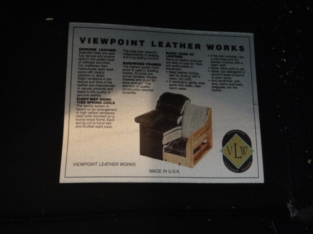 Viewpoint Leather Works Sofa