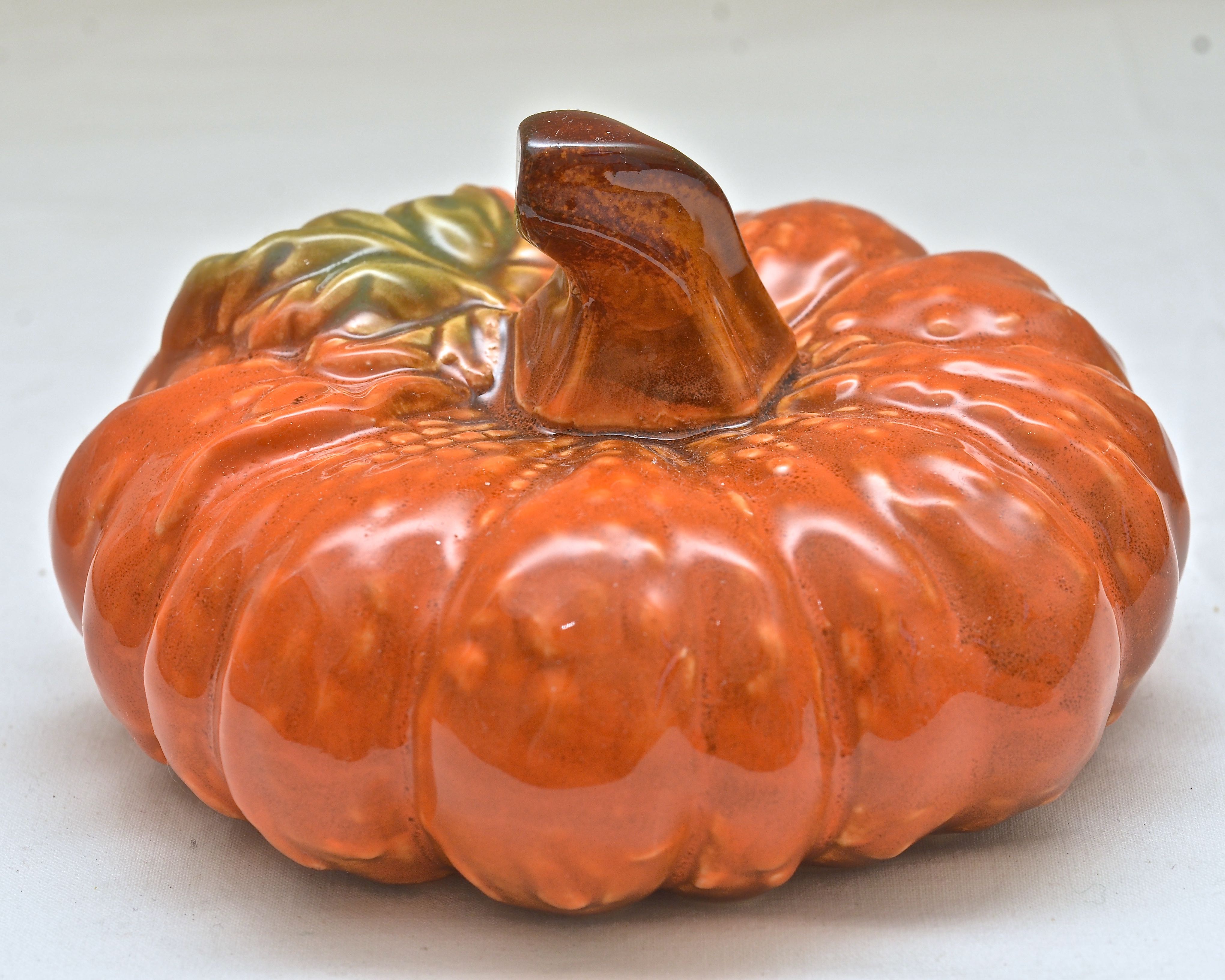 Five Ceramic Pumpkins