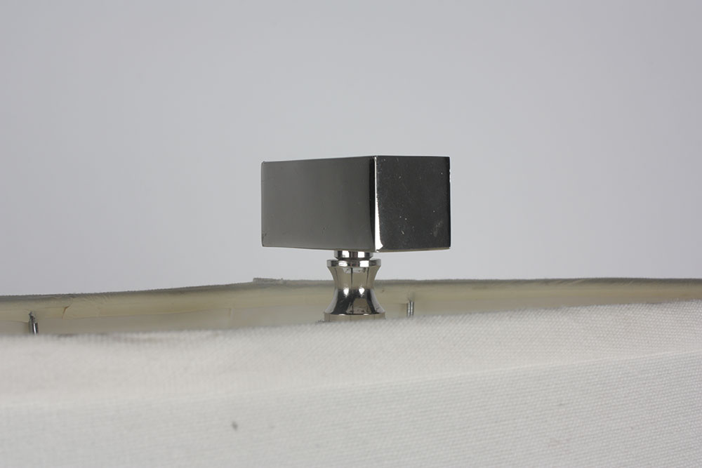 Modern Contemporary Mirrored Wood Pillar Desk Lamp