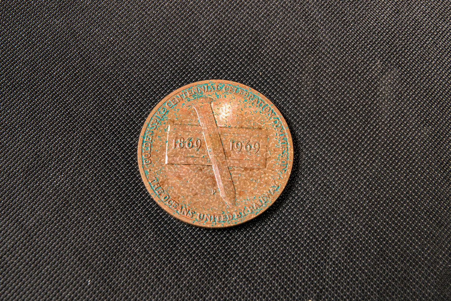 Bronze 1969 Golden Spike Centennial Medal