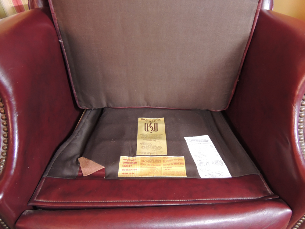 Bradington Young Leather Wing Back Recliner