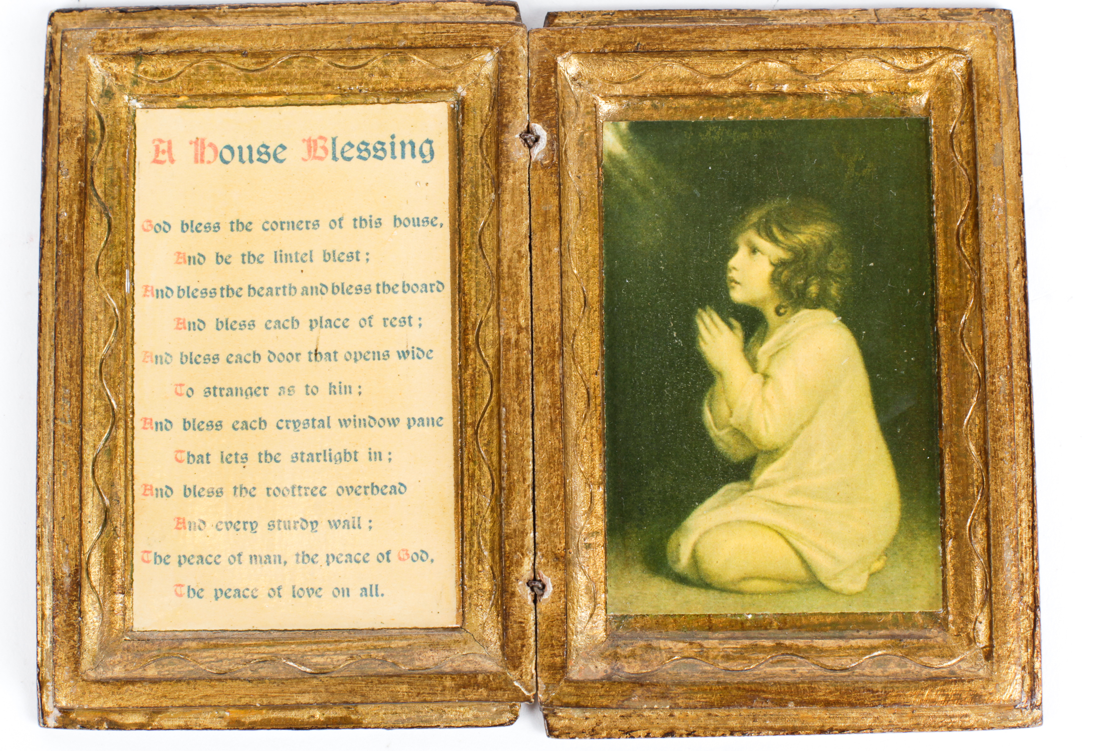 Vintage Decorative House Blessing Prayer Book