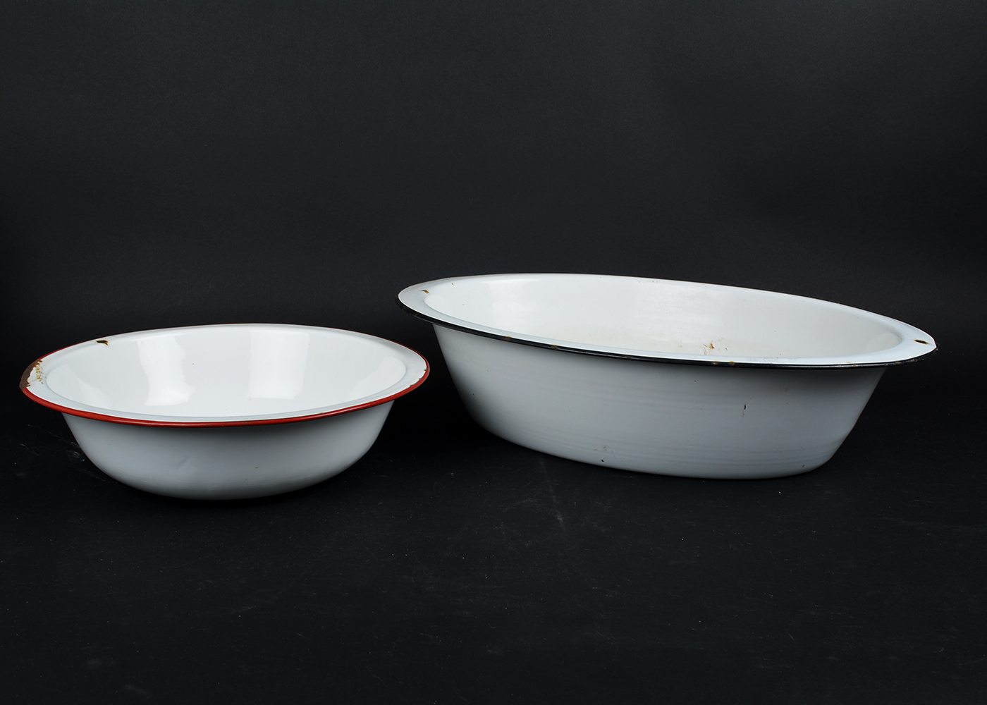 Vintage White Enamelware