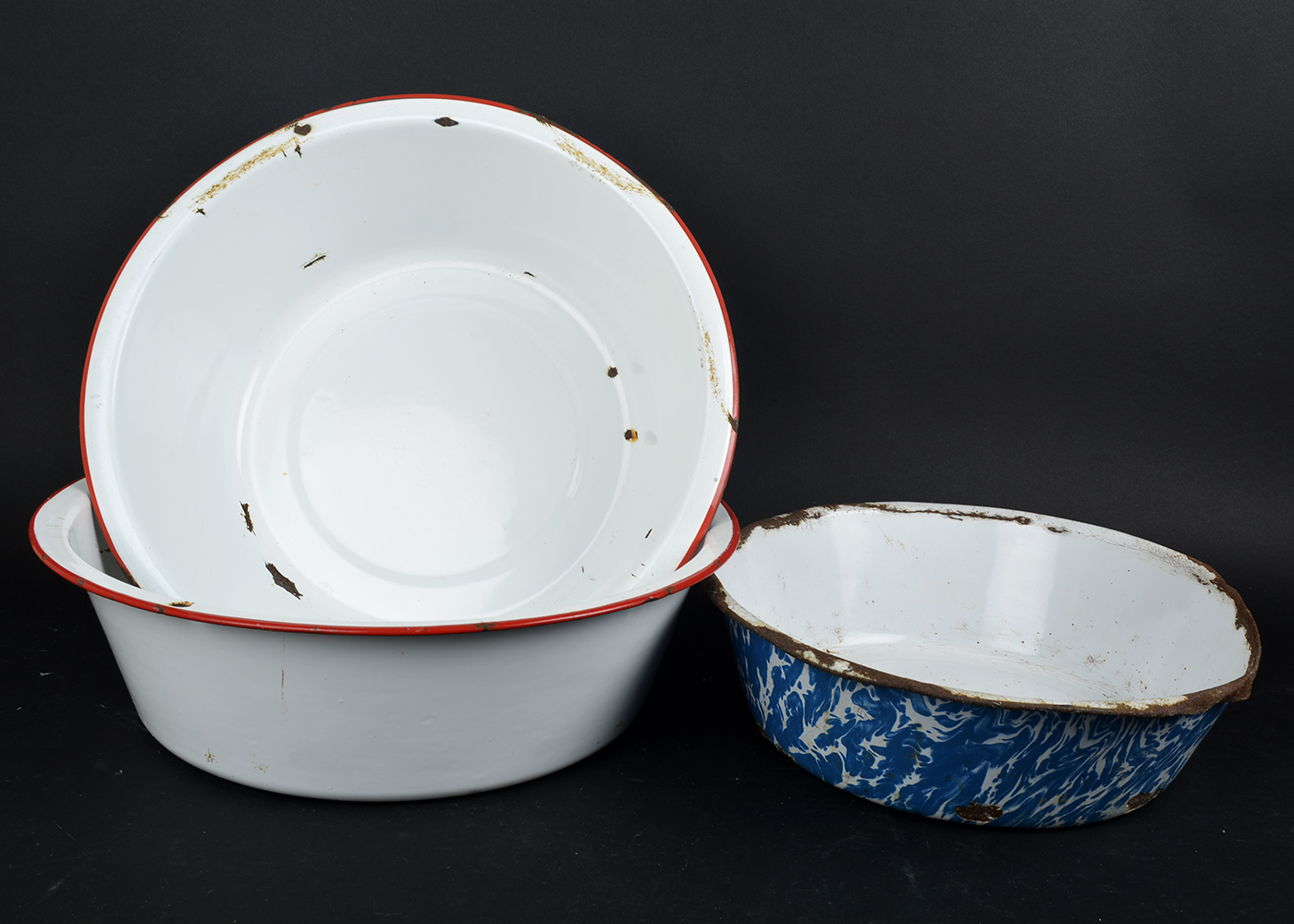 Vintage White Enamelware